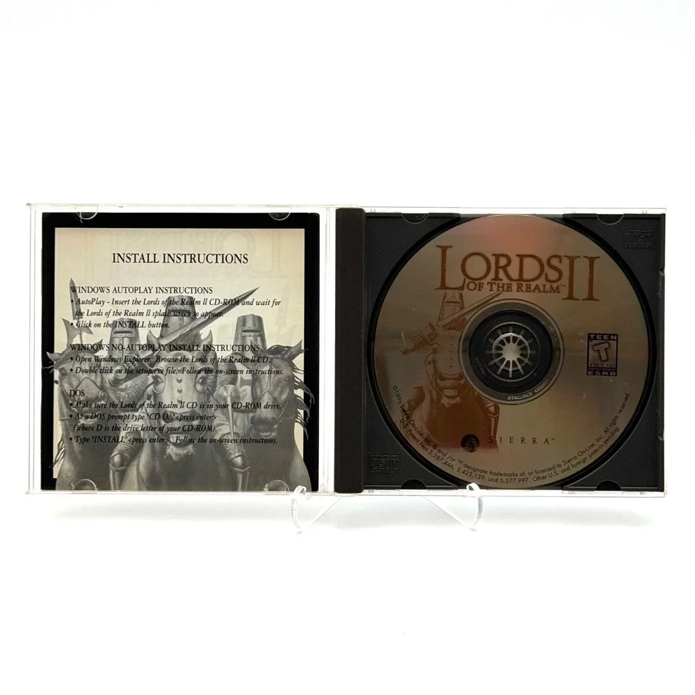 Lords of the Realm II & III PC CD-ROM Game Lot Sierra Impressions 2 Pack
